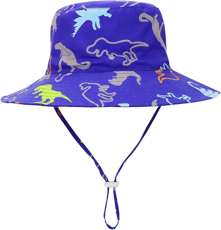 Baby Sun Hat UPF 50+ Sun Protective Toddler Bucket Hat Summer Kids Beach Hats Wide Brim Outdoor Play Hat for Boys Girls