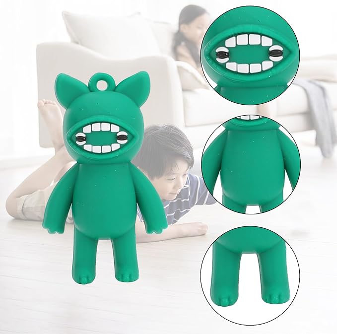 Keychain Accessory,10 Pcs Funny Ugly Monster Action Figures for Kids