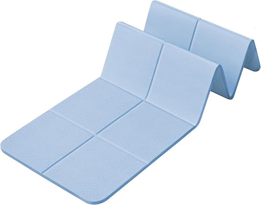 Foldable Yoga Mat for Travel 72"x 32"x 0.32"Inch, 8mm Thick Folding Exercise Mat, Outdoor Non-slip Pilates Mat for Women & Men, Wide Yoga Mat Packable for Workout and Fitness