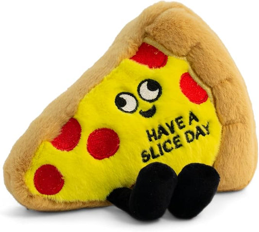 Pizza Plushie - Have A Slice Day Punny Pizza Plush, Cute Food Plushie Gift for Kids
