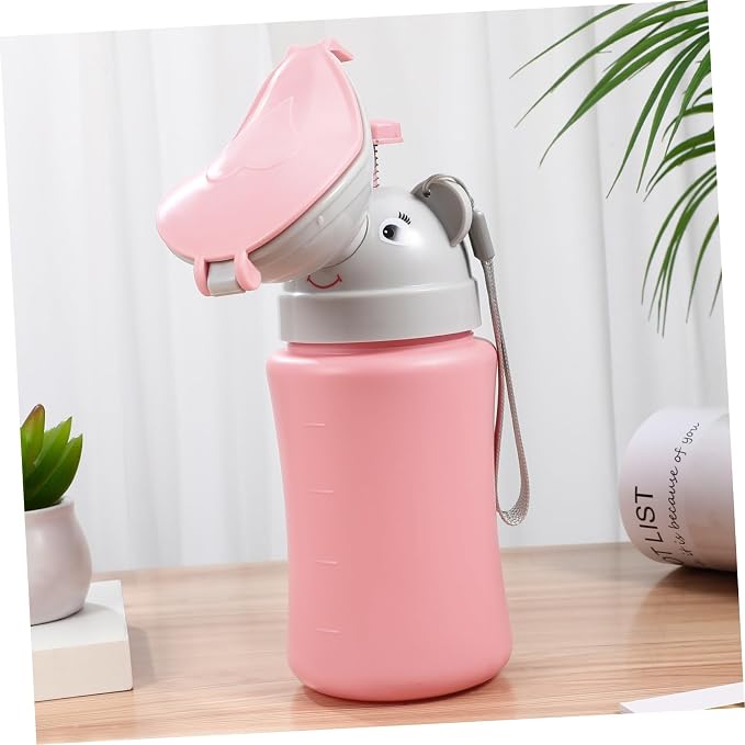 Potty Urinal Emergency Toilet Portable Elephant Pee Cup for Potty Training for Baby Child Girl for Toddlers and Camping Car Travel
