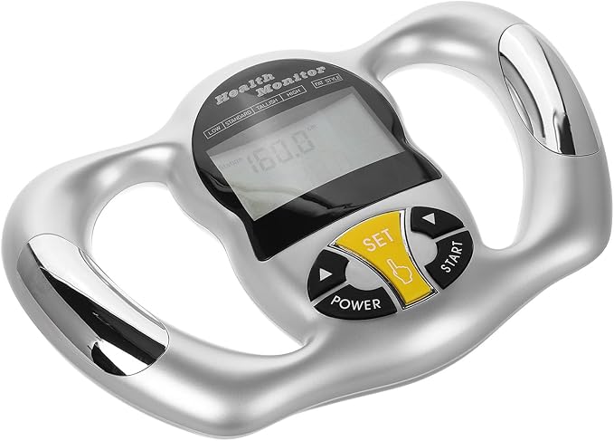 Handheld Body Fat Scanner Digital Health Monitor with LCD Screen Bmi Calculator for Home Fitness Tracking and Body Composition Analysis