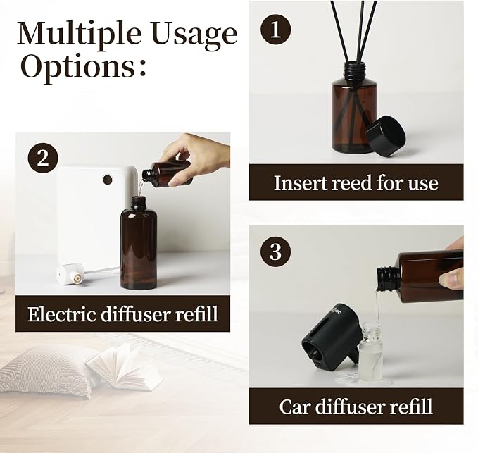 White Jasmine Essential Oil for Aroma Diffuser,Luxury Hotel Scent Refill for Waterless Diffusers,Reed Diffuser,Long-Lasting Fragrance Oils,500ml(16.9fl oz)