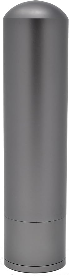 Prime Natural Essential Oil Aluminum Alloy Premium Blank Nasal Inhaler - Refillable Aluminum Empty Metal Inhaler - Space Gray Color - Comes with 5 Cotton Wicks - For Aromatherapy