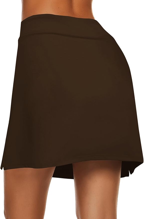 Ekouaer Women's Active Performance Skort Lightweight Skirt for Golf Tennis | Built-in Shorts, A Line, High Waisted, Tummy Control, Pickleball, Running, Workout, Sports, Skorts for Woman