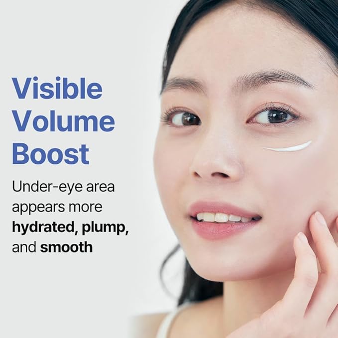Super Volume Hyaluronic Acid Skin Booster Eye Cream – Deep Hydration & Plumping for Fine Lines, Korean Skin Care, 30ml / 1.01 fl.oz.