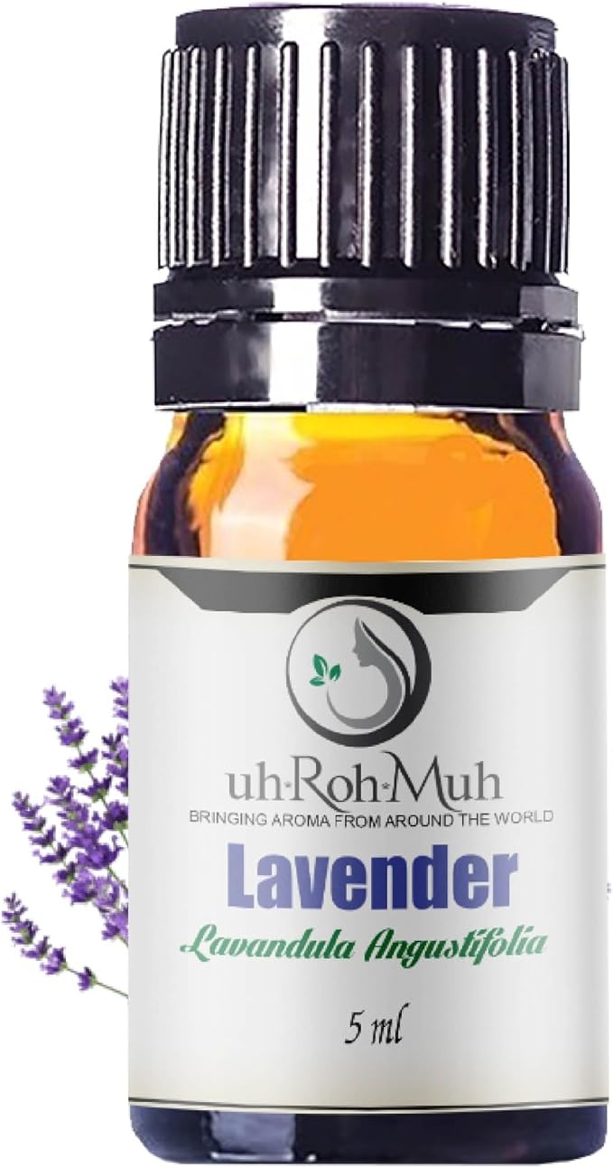 Organic Lavender Essential Oil - Steam Distilled Lavandula Angustifolia, Flower Oil, Premium Floral Aroma Middle Note Oil for Aromatherapy, Skincare, Haircare and DIY Cosmetic Formulations - 5 ml