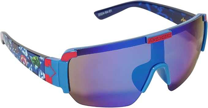 ARKAID Marvel Kids Sunglasses | Iron Man & Captain America Dress-Up Accessories | UV400 | One Size Fits Most Kids