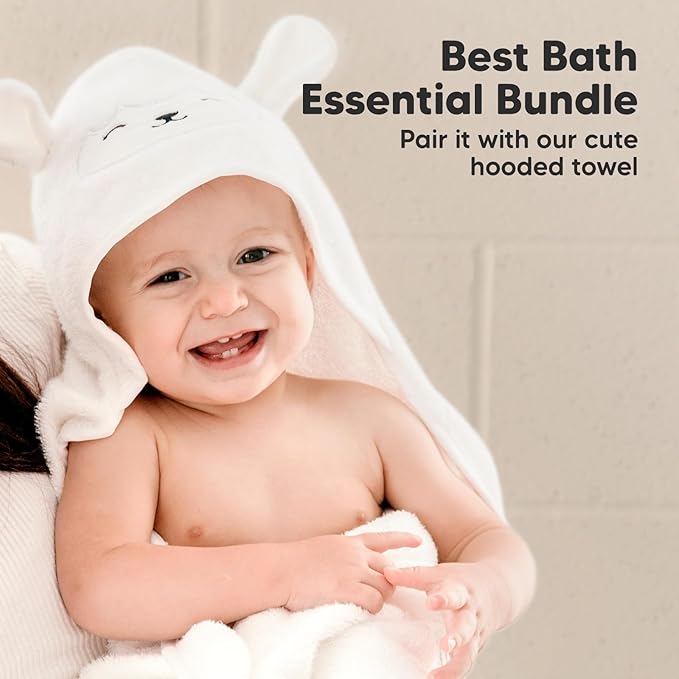 6-Pack Baby Washcloths – Soft Absorbent Viscose from Bamboo Washcloths for Face, Body, Baby Towels for Newborn, Kids, Toddlers, Infant,Gentle on Sensitive Skin,10x10 Reusable Face Towels(Stone/Dove)