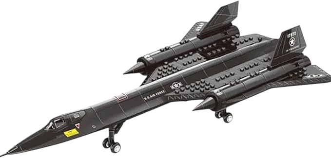 General Jim's SR-71 Blackbird Building Set – 183-Piece Military Model for Aviation Enthusiasts, 17.2" Display, Compatible with Major Brands, Authentic Decals, Perfect for Teen & Adult Collectors