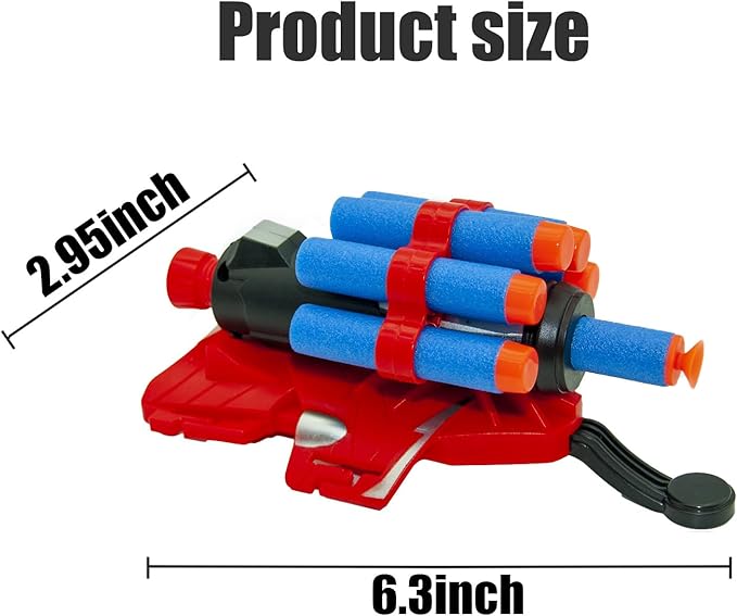2 Sets Spider Web Shooters for Kids Easter Decorations Basket Stuffers Cosplay Launcher Gloves with Wrist Toy Set Hero Webs Shooter for Kids