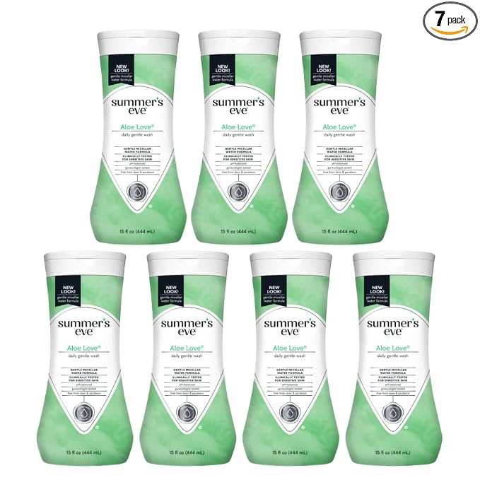 Summer?S Eve Aloe Love Gentle Daily Feminine Wash, Removes Odor, Ph Balanced, 15 Fl Oz. (Pack Of 7)