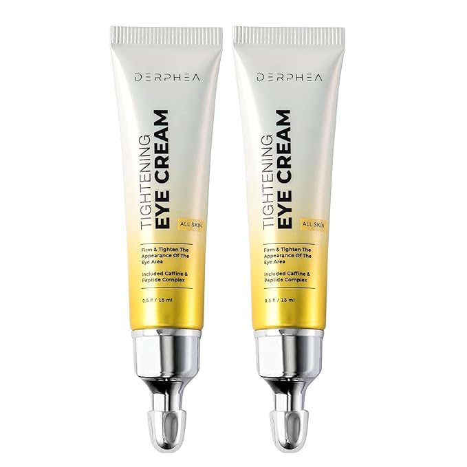2-Pack Instant Eye Tightener Cream: Temporary Under Eye Depuffing Treatment for Bags