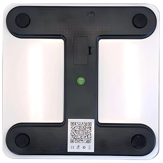 Body Basics Smart Scale - Digital Bathroom Scale with BMI & Body Fat Monitor, Health Analyzer, 400 lbs Capacity, Smartphone App Compatible (Dream It Believe It Own It)