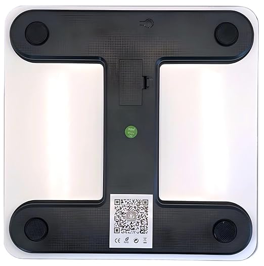 Body Basics Bluetooth Smart Scale - Digital Bathroom Scale with BMI & Body Fat Monitor, Health Analyzer, 400 lbs Capacity, Smartphone App Compatible (The Body Achieves What The Mind Believes)