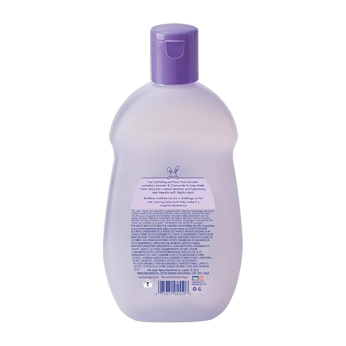 Baby Magic Calming Baby Bath, Lavender & Chamomile Scent, Specially Formulated for Baby's Delicate Skin, Made with Calendula, Tear Free, Hypoallergenic, Dermatologist Recommended, 9 Fl Oz