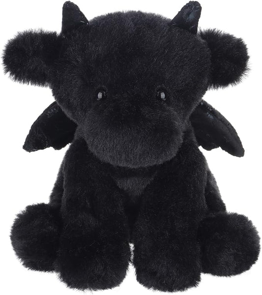Apricot Lamb Black Dragon Plush Stuffed Animals for Kids, Soft Cute Plush Toys for Baby Girl and Boy, Fluffy Black Dragon Black