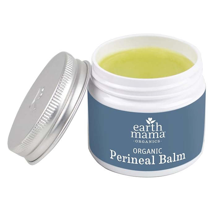 Earth Mama Organic Perineal Balm - 2 fl oz - Herbal Skin Balm with Organic Witch Hazel and Calendula - Pregnancy and Postpartum Essentials