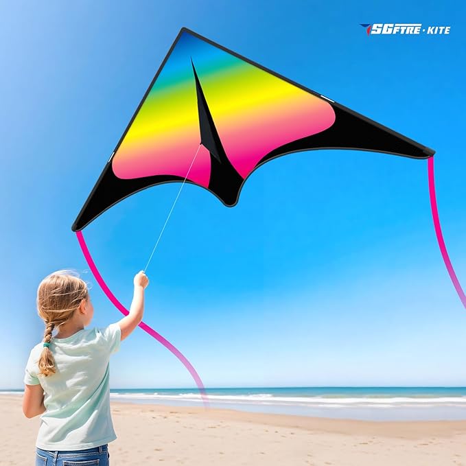 SGftre 3 Piece Set Butterfly Delta Octopus Kites for Kids and Adults，Easy to Fly for Outdoor Adults Children Line Kite for Kids Toy (Green Dragon+ Delta+Octopus Blue, 3)