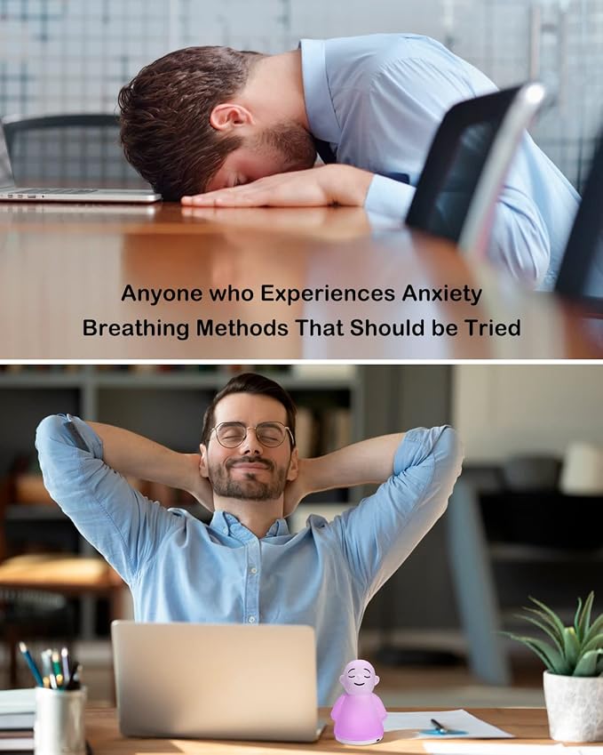 Calm Your Mind for Stress & Anxiety Relief Night Light for Mindfulness - Guided Visual Meditation Tool for Women Men- Relaxing Self Care for Adults Kids