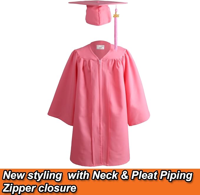 OSBO GradSeason Unisex Matte Kindergarten Graduation Gown Cap Tassel Set 2025