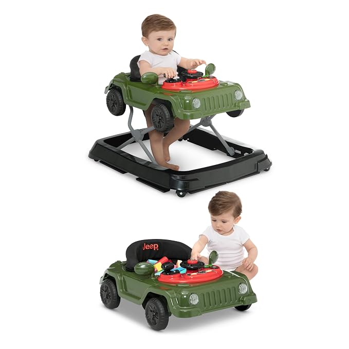 Jeep Wrangler Activity Walker by Delta Children, Green