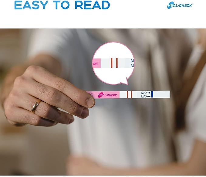 100 Count Pregnancy Tests with Cups, Bulk Pregnancy Test Strips for Detection at Home, Over 99% Accuracy, Individually Wrapped Fertility Tests, Extra-Wide 5mm HCG Tests, Pruebas De Embarazo