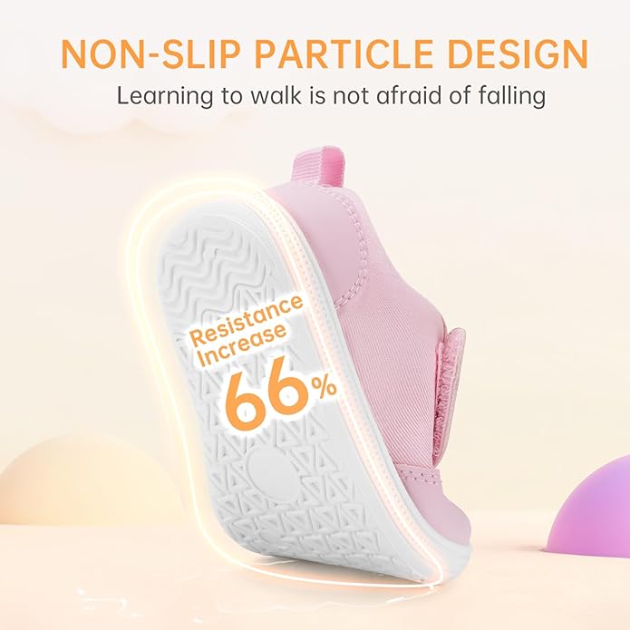 Wide Toe Box Toddler Shoes Zero Drop Boys Girls Barefoot Shoe Non-Slip Little Kids Sneakers for First Walking