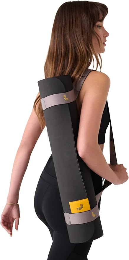 Lolë Pose Yoga Mat for Women with Strap Carrier – Non-Slip 5mm Thick