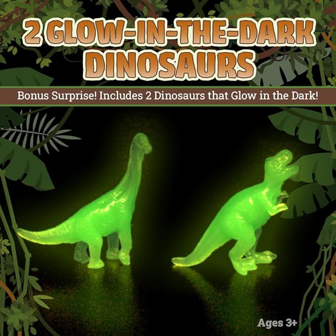 DinoMax Dinosaur Eggs for Kids - Educational Dig Kit with 15 Dinosaur Eggs, Toys, Learning Cards and Excavation Tools - Science Gifts for Easter's Boys & Girls