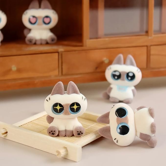 BEEMAI Nobeko Azukisan Mini Bean Series Blind Box Single Box, Contains 3 Figures No Repeat