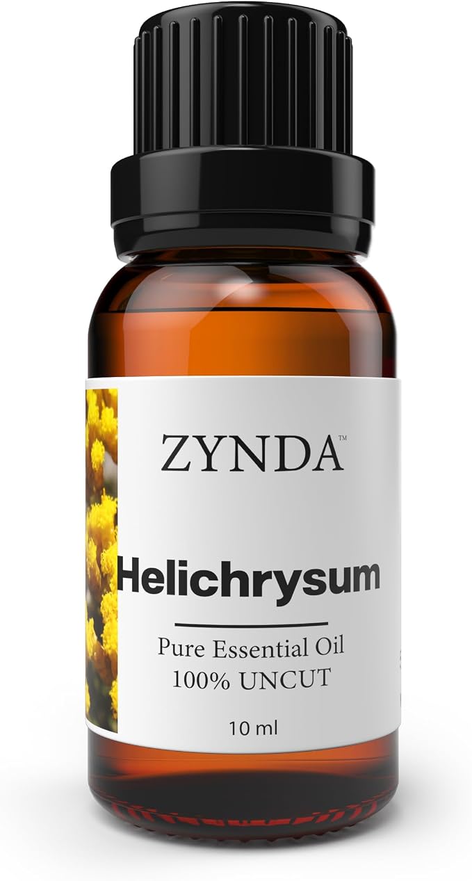 Helichrysum Essential Oil – 100% Pure & Natural Helichrysum Oil, Premium Aromatherapy Grade, Organic Skin & Hair Care, 10ml
