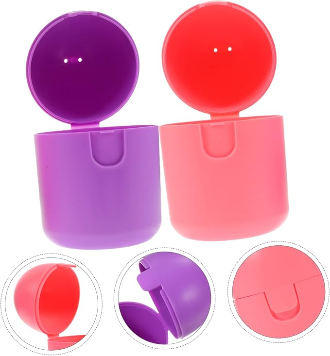 COLLBATH 4pcs Portable Female Storage Box for Cleaning Microwave Safe Holder Organizer for Personal Items