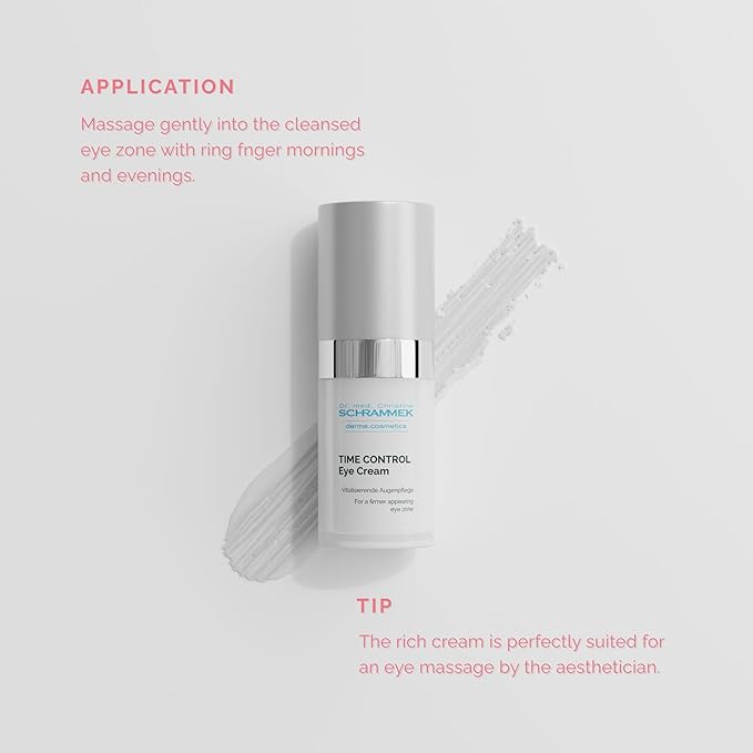 TIME CONTROL Eye Cream (0.5 fl oz) - for Demanding Skin - Reduces Circles Under Eyes - with Matrixyl® 3000 & Milk Thistle Oil - Eye Care - Skin Care - Dr Schrammek