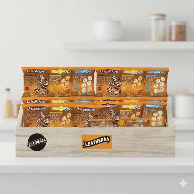 DrizziIiciou$ Crunchy Mini Rice Cakes Variety Pack, Individually Packaged Snack Bags, 0.74 oz, 32 Count
