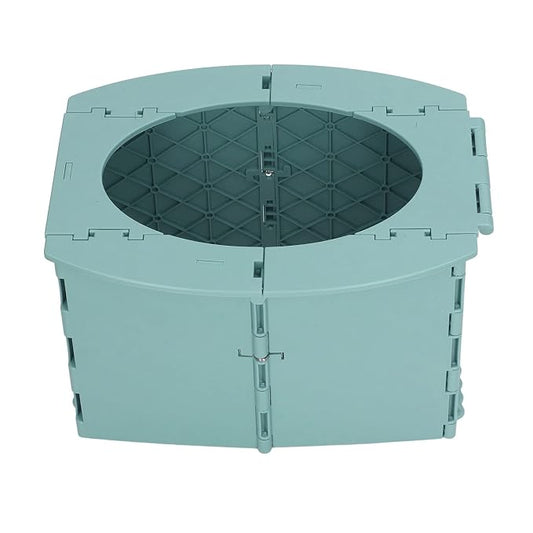 Toddler Potty, Foldable Portable Potty with PP Material, Lightweight Travel with Cleaning Bag and Storage Bag, Quick Setup Baby Toilet for Camping Car Trips Toddlers (Green)
