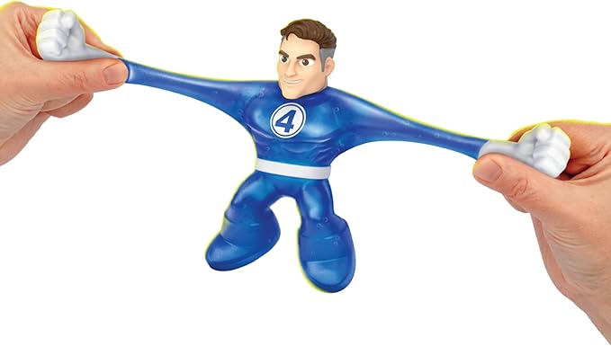 Heroes of Goo Jit Zu Marvel Studios The Fantastic 4 First Steps, Mister Fantastic Stretchy, Goo Filled 4.5" / 11.4 CM Action Figure, with Unique Gel Fillings 3 to Collect