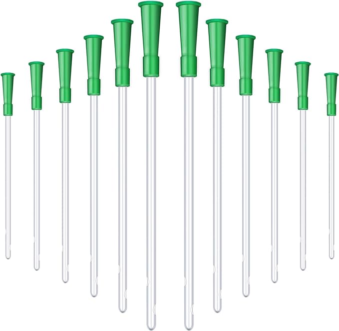 Nuanchu PVC Replacement Tubings Supplies Tubes Kit Clear Replacements Hose with Flexible Rounded End for Smooth Insert(14 FR,30 Pieces)