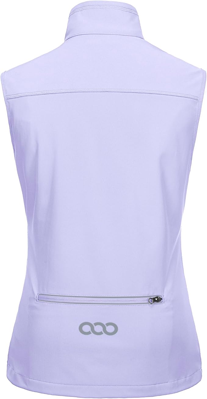 33,000ft Women's Lightweight Running Vest Outerwear with Pockets, Windproof Sleeveless Jacket for Golf Hiking Travel
