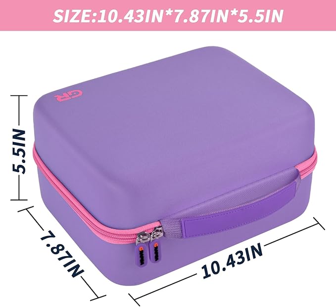 Case Compatible with Little Tikes for Story Dream Machine Books Starter Set, Toys Protective Container for Little Tikes for Storytime Audio Play Real for Character Collection (Box Only), Purple