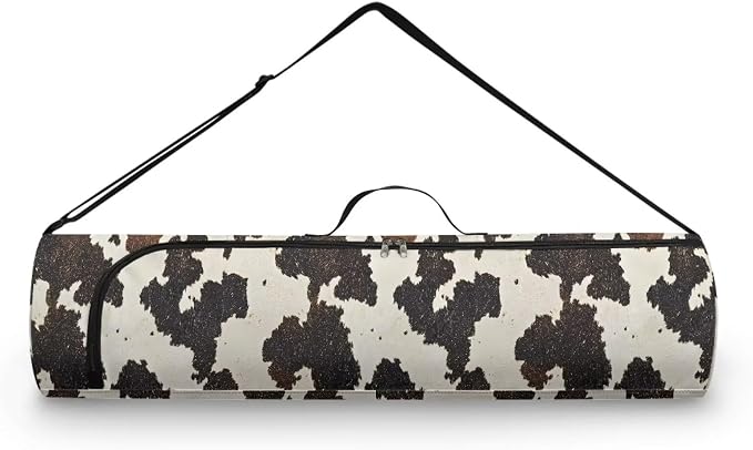 Yoga Mat Bag with Adjustable Shoulder Strap and Handle Zipper, 30in Wide x 6.3in Diameter for Yoga Mat Storage