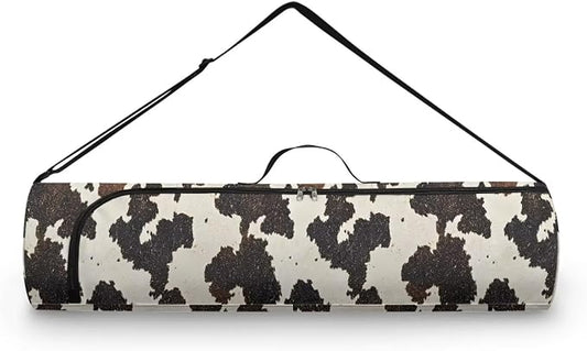 Yoga Mat Bag with Adjustable Shoulder Strap and Handle Zipper, 30in Wide x 6.3in Diameter for Yoga Mat Storage