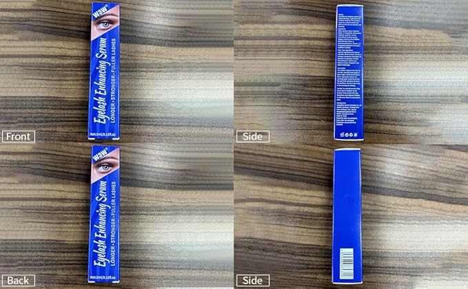 W3W Eyelash Growth Serum for Boost,Lash Growth Serum Advanced Formula for Longer, Fuller, and Thicker Lashes, 3 ML (Blue)