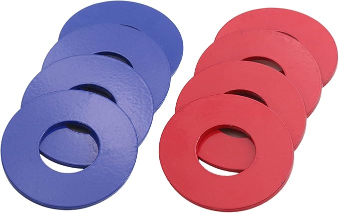 GoSports Replacement Washers Set of 8 for Washer Toss Game - Choose Bottle Opener, Plastic Coated Metal, or Plastic Coated Steel