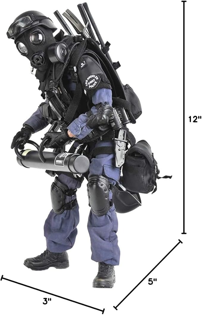 12inch Soldier Action Figure Model, 1/6 Scale Realistic Army Military Police Soldier Model Set with Accessories Collection Toys