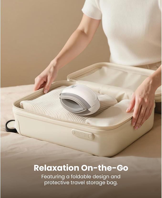 BOB AND BRAD Eye Massager with Heat FSA Eligible HSA, Birthday Gifts for Women Men Mom EyeOasis 2 Heated Eye Mask for Migraines with Music, Smart Migraine Massager for Dry Eyes Relief & Improve Sleep