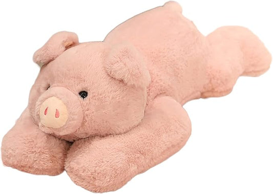 Weighted Stuffed Animals, 29.5in 6.2lbs Weighted Pig Stuffed Animal Toy Cute Pink Pig Plush Pillow for Adults Boys Girls