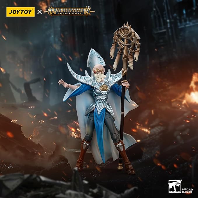 JOYTOY Warhammer 1/18 Action Figure Age of Sigmar Stormcast Eternals The Blacktalons Lorai, Child of The Abyss 4.25in Mecha Joy Toy Collection Model