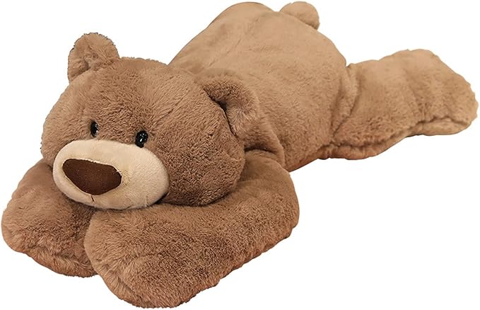 Weighted Stuffed Animals, 6.2 lbs Weighted Bear Stuffed Animal Toy Brown Bear Weighted Plush Animals Throw Pillow Gifts for Boys Girls, 29.5 inch