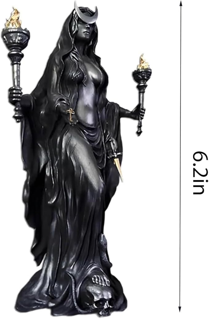 Cracker Barrel Tree Witch Statue – Halloween Resin Figurine | Retro Magician Decor | Dark Fantasy Ornament | Nib Festival Collectible (Goddess 6.2in)